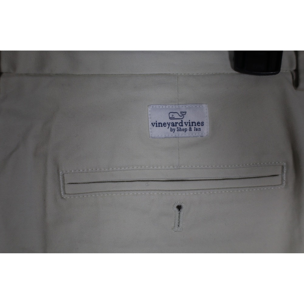 Vineyard Vines Mens Breaker Shorts Khaki Tan American Flag Whale Embroidered 31 - Picture 6 of 9
